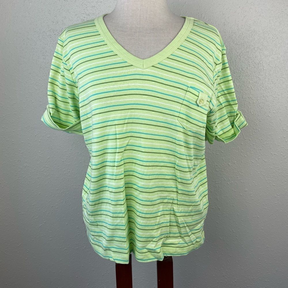 EUC Shaver Lake Womens 100% Cotton Shirt Sleeve Top Size M
